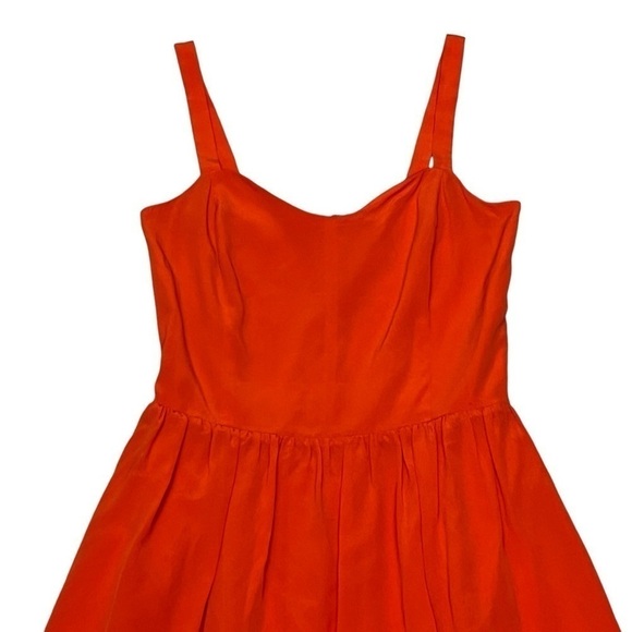 Joie Latelle Silk Mini Dress. Revolve. Sweetheart Sleeveless Mayan Red Sz S #927 - Picture 4 of 9